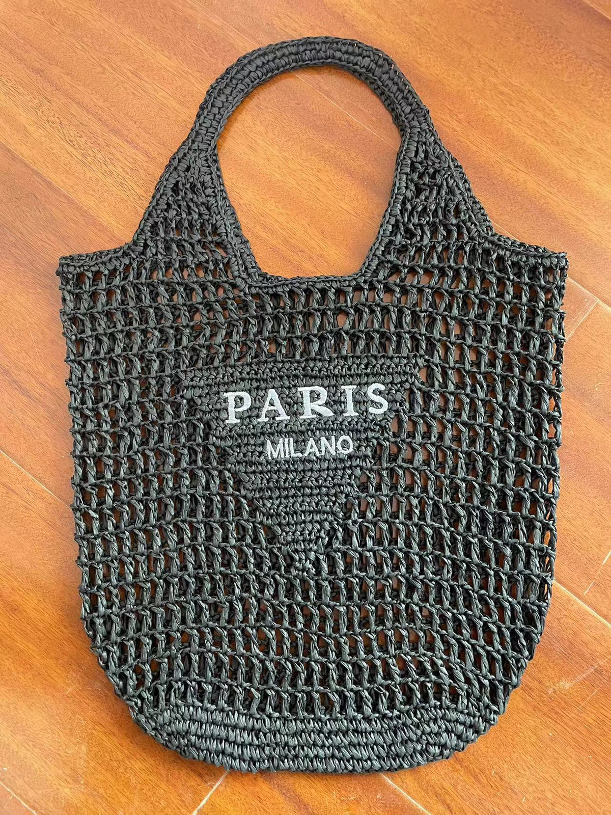 PS round a generation of net red envelope goddess bag armpit bag handmade straw bag crochet bag ins red schoolbag