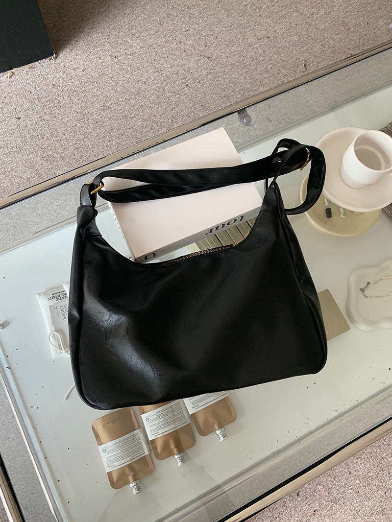 Maillard Vintage Crossbody Bag Women's 2025 New Fashionable South Korea Tote Bag All-match Large Capacity Shoulder Bag