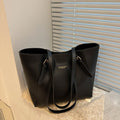 Large Capacity Bag Women's Autumn and Winter All-match 2024 New Style Simple Shoulder Bag College Students' School Bag Commuter Tote Bag