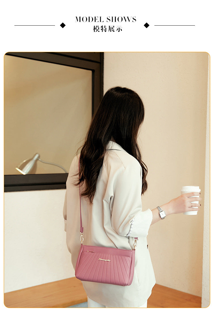 Women's Handbag 2023 New Trendy Versatile Quilted Large-Capacity Stylish Middle-Aged Mom Shoulder Crossbody Bag Trendy Versatile