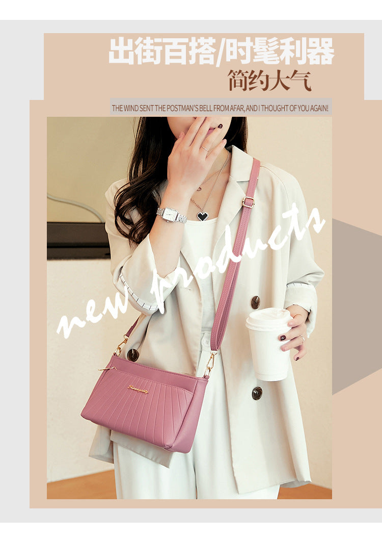 Women's Handbag 2023 New Trendy Versatile Quilted Large-Capacity Stylish Middle-Aged Mom Shoulder Crossbody Bag Trendy Versatile