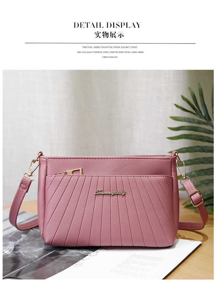 Women's Handbag 2023 New Trendy Versatile Quilted Large-Capacity Stylish Middle-Aged Mom Shoulder Crossbody Bag Trendy Versatile