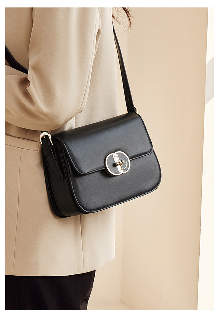 Two-Layer Cowhide Bag for Women 2025 Popular Fashion Small Square Bag Mobile Phone Bag Versatile Women's Shoulder Crossbody Bag