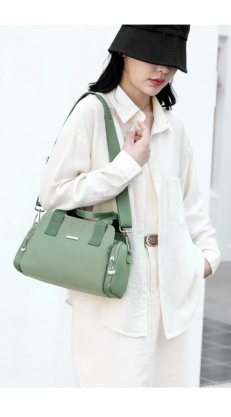 Chibao Women's Bag Fashionable Simple Large Capacity Casual Handbag Trendy All-match Waterproof Nylon Cloth Shoulder Crossbody Bag