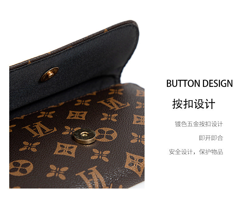 Factory Direct Supply 2025 Women's Clutch Bag Fashionable Letter Print Large Capacity Phone Wrist Bag Single Shoulder Crossbody Bag