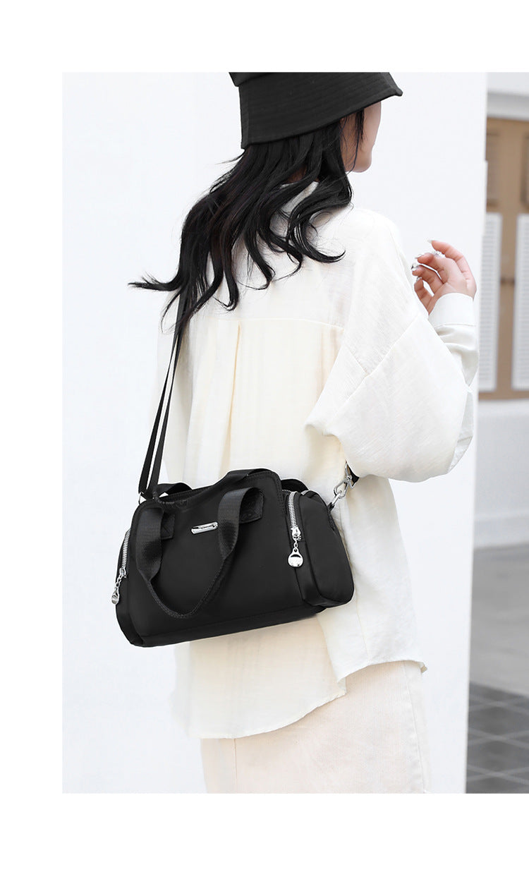 Chibao Women's Bag Fashionable Simple Large Capacity Casual Handbag Trendy All-match Waterproof Nylon Cloth Shoulder Crossbody Bag