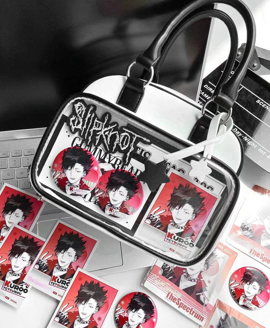 Bowling-Themed Millennial Trendy Cute Student Large-Capacity Commuter Tote Crossbody Backpack Fashion