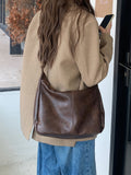 Maillard Vintage Crossbody Bag Women's 2025 New Fashionable South Korea Tote Bag All-match Large Capacity Shoulder Bag
