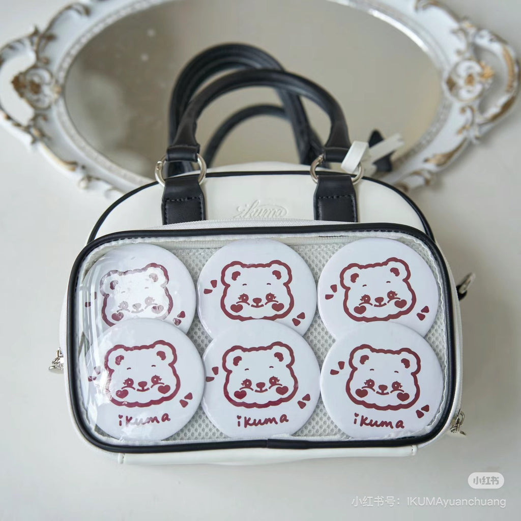 Bowling-Themed Millennial Trendy Cute Student Large-Capacity Commuter Tote Crossbody Backpack Fashion