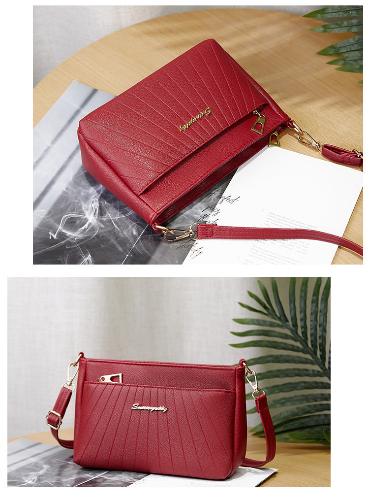 Women's Handbag 2023 New Trendy Versatile Quilted Large-Capacity Stylish Middle-Aged Mom Shoulder Crossbody Bag Trendy Versatile
