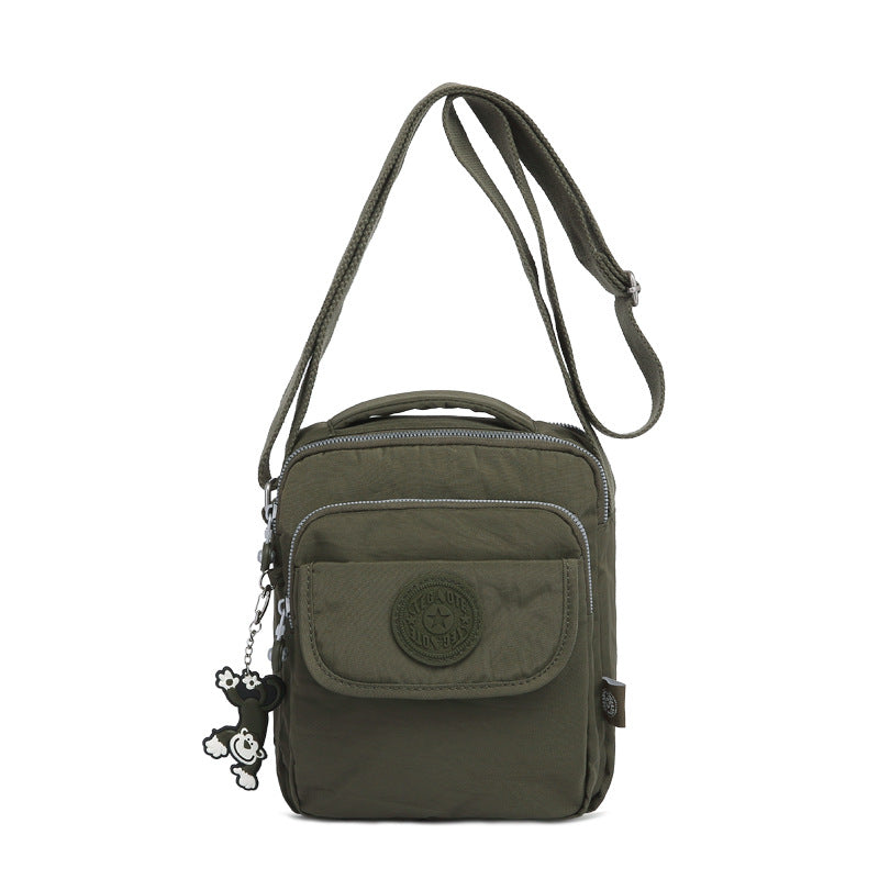 Tigaote Women's One-Shoulder Cross-Body Mini Square Bag, Fashionable and Versatile Nylon, Simple and Water-Repellent
