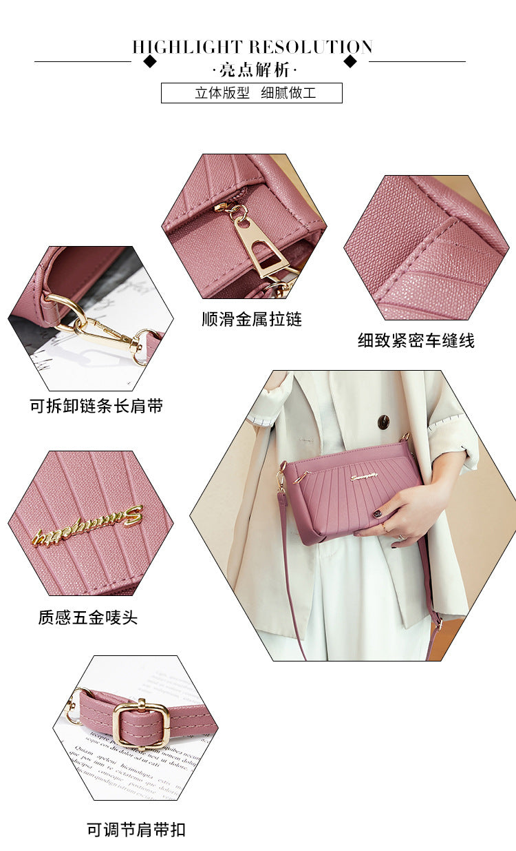 Women's Handbag 2023 New Trendy Versatile Quilted Large-Capacity Stylish Middle-Aged Mom Shoulder Crossbody Bag Trendy Versatile