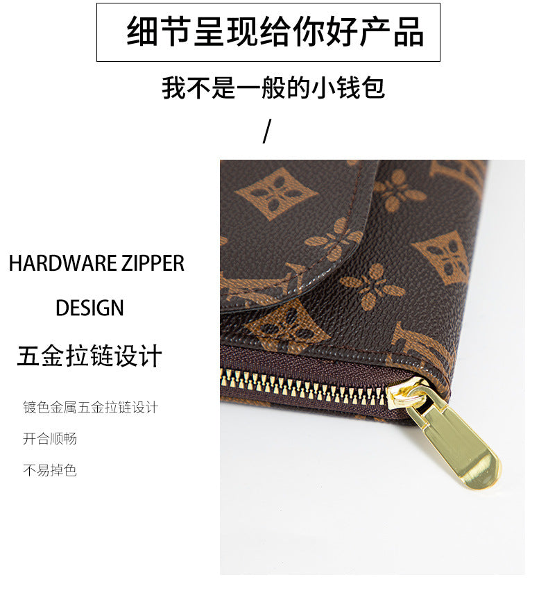 Factory Direct Supply 2025 Women's Clutch Bag Fashionable Letter Print Large Capacity Phone Wrist Bag Single Shoulder Crossbody Bag