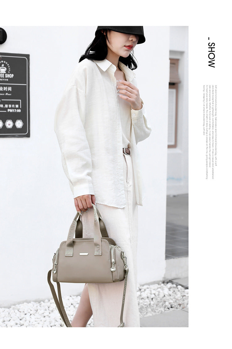 Chibao Women's Bag Fashionable Simple Large Capacity Casual Handbag Trendy All-match Waterproof Nylon Cloth Shoulder Crossbody Bag