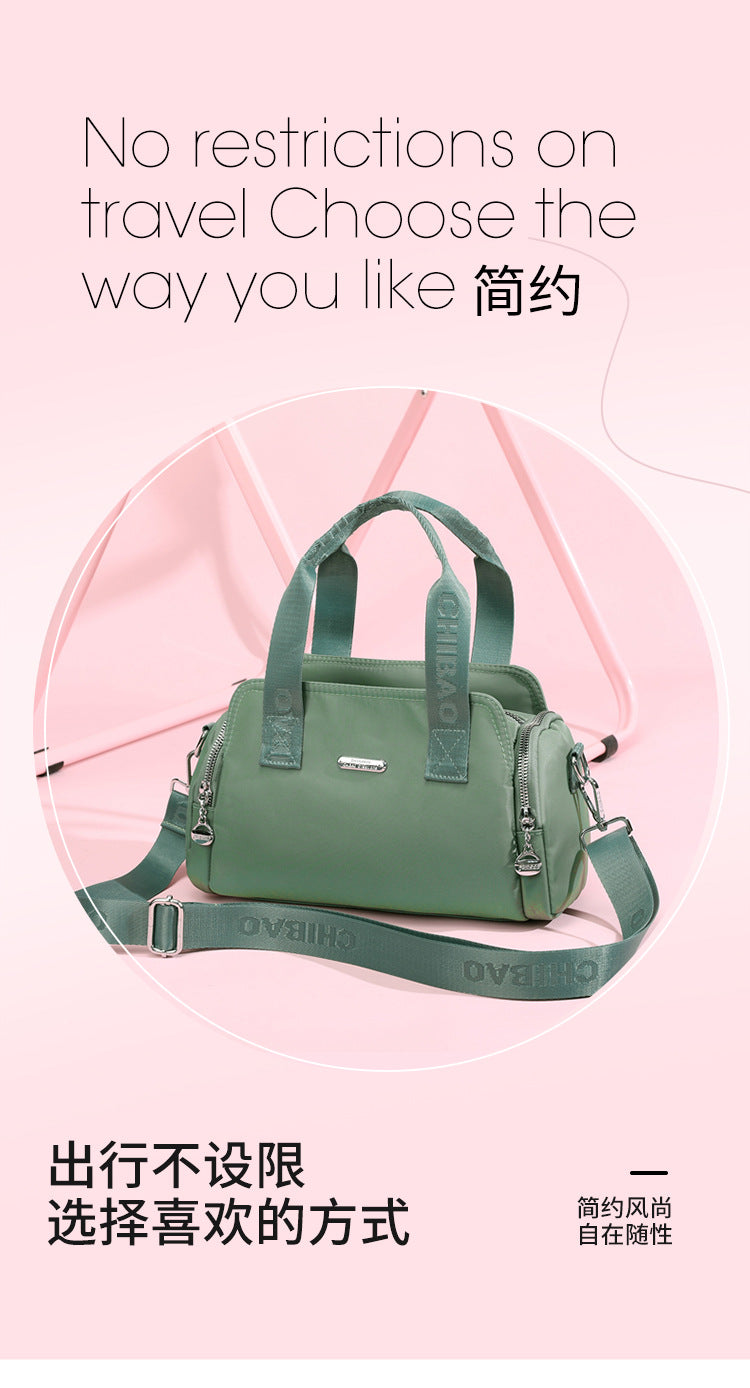 Chibao Women's Bag Fashionable Simple Large Capacity Casual Handbag Trendy All-match Waterproof Nylon Cloth Shoulder Crossbody Bag