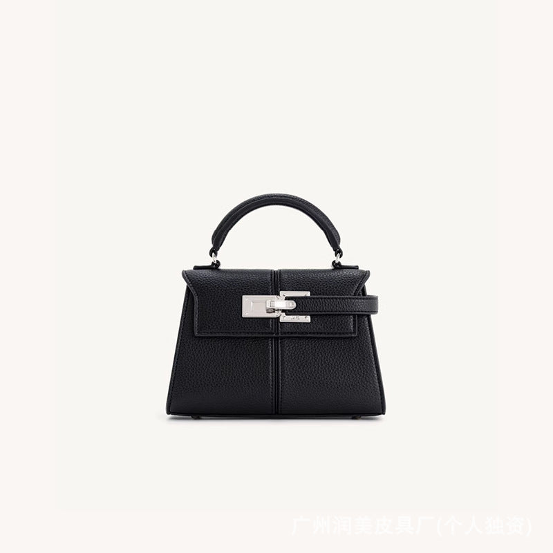 [Cross-border] jwpei ladder bag portable high-end fashion Kelly bag simple shoulder messenger bag leather women's bag