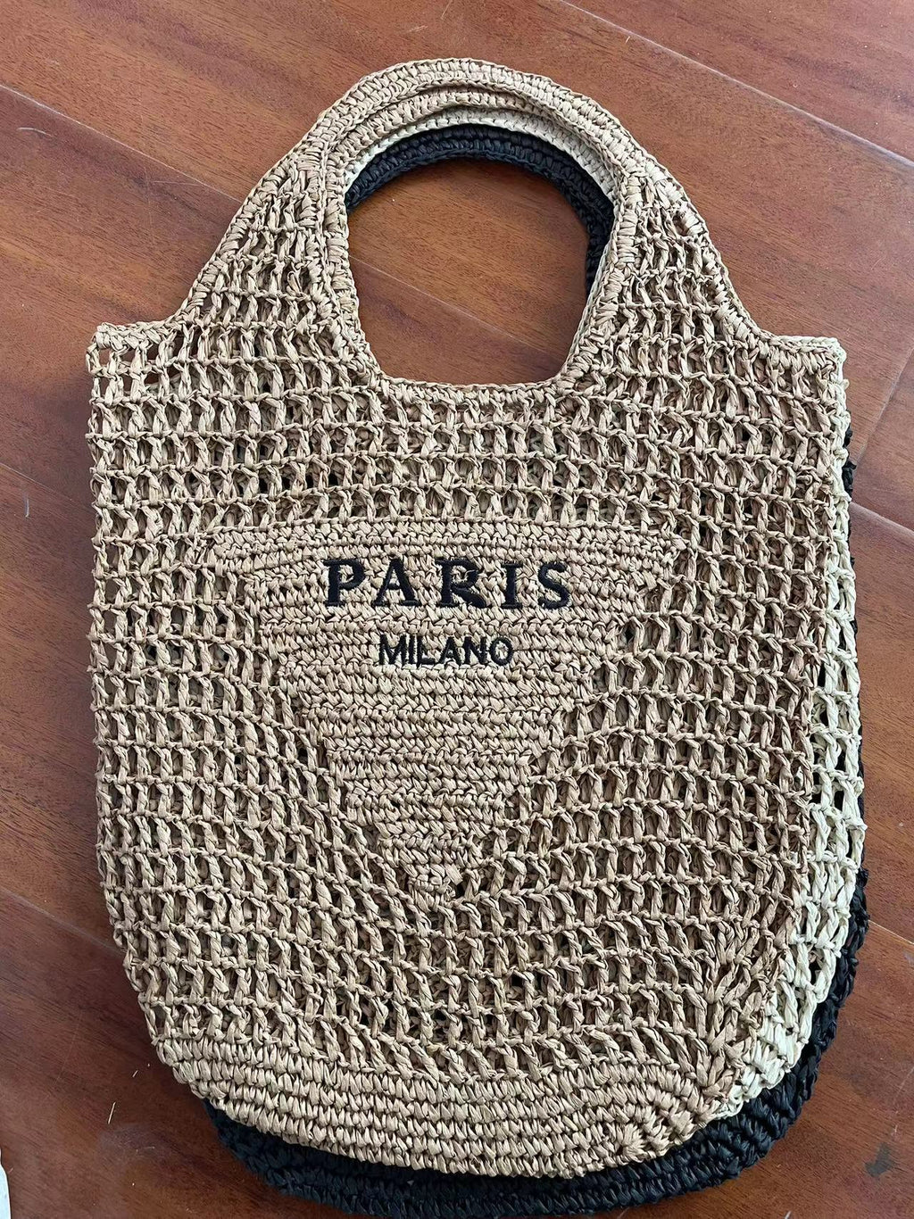 PS round a generation of net red envelope goddess bag armpit bag handmade straw bag crochet bag ins red schoolbag