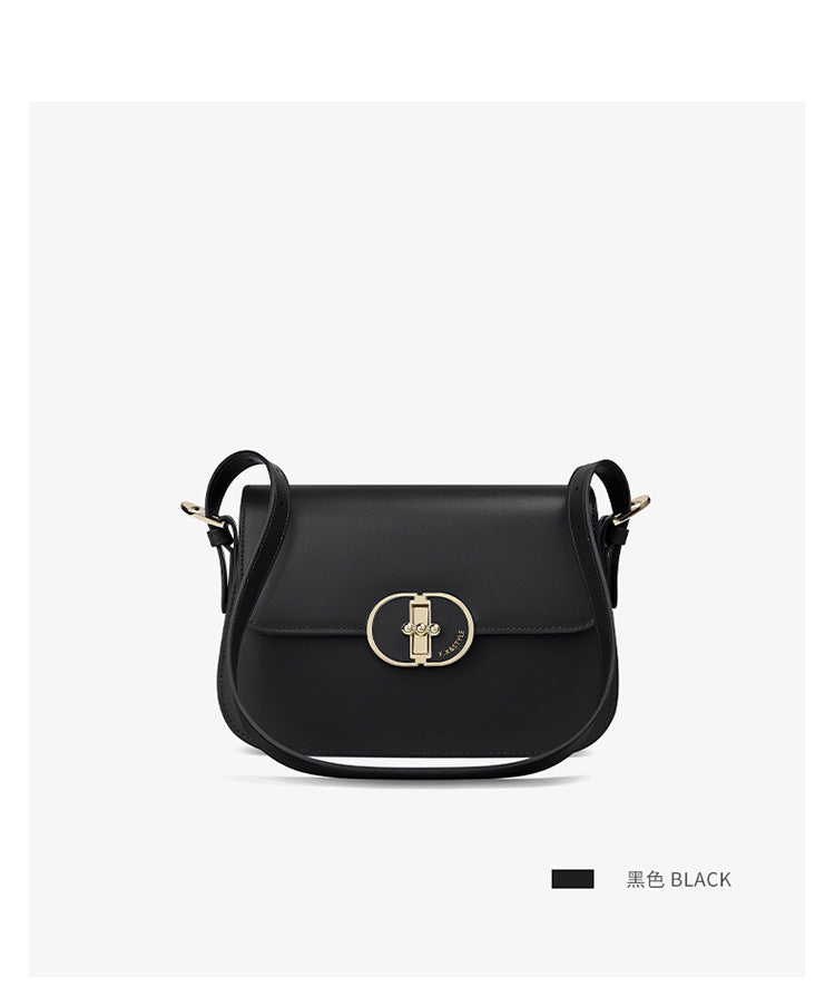 Two-Layer Cowhide Bag for Women 2025 Popular Fashion Small Square Bag Mobile Phone Bag Versatile Women's Shoulder Crossbody Bag