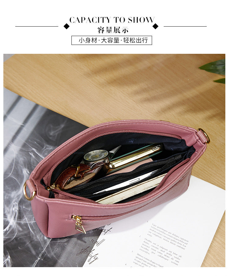 Women's Handbag 2023 New Trendy Versatile Quilted Large-Capacity Stylish Middle-Aged Mom Shoulder Crossbody Bag Trendy Versatile