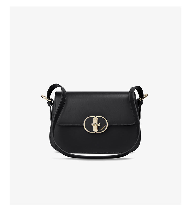 Two-Layer Cowhide Bag for Women 2025 Popular Fashion Small Square Bag Mobile Phone Bag Versatile Women's Shoulder Crossbody Bag