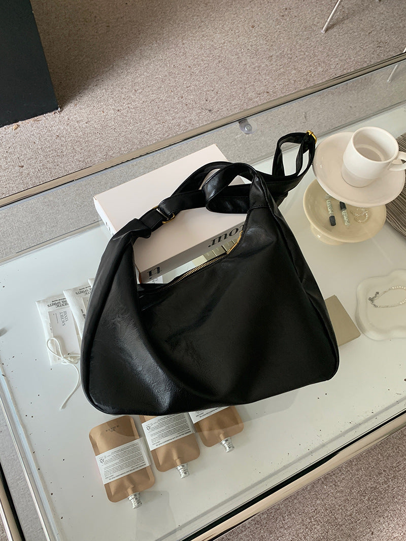 Maillard Vintage Crossbody Bag Women's 2025 New Fashionable South Korea Tote Bag All-match Large Capacity Shoulder Bag