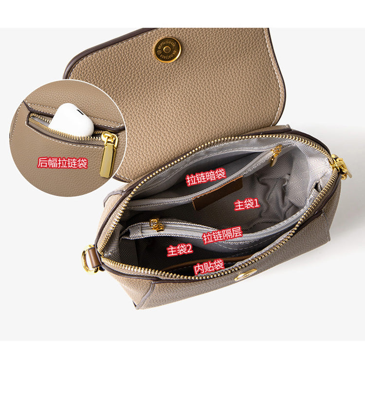 Summer Niche Women's Bag 2026 New High-End Shoulder Bag Fashionable Versatile Women's Crossbody Bag Shell-Shaped Small Square Bag