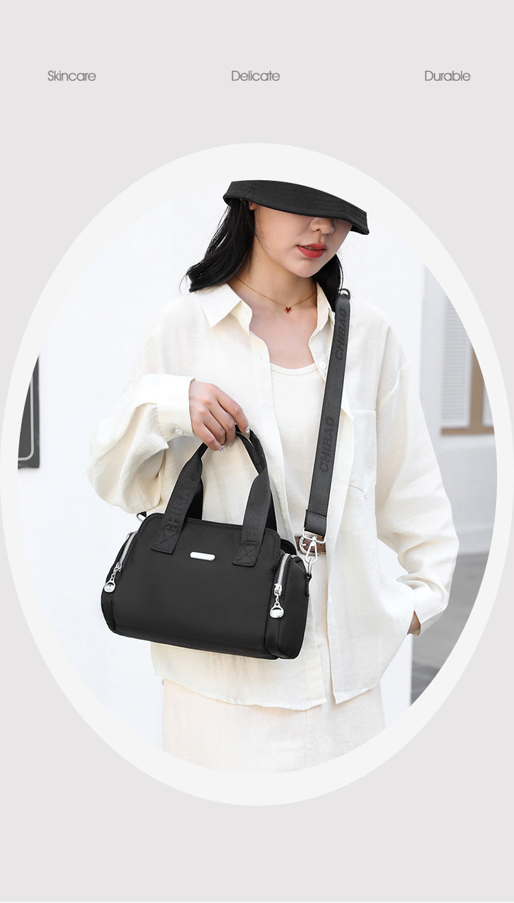 Chibao Women's Bag Fashionable Simple Large Capacity Casual Handbag Trendy All-match Waterproof Nylon Cloth Shoulder Crossbody Bag
