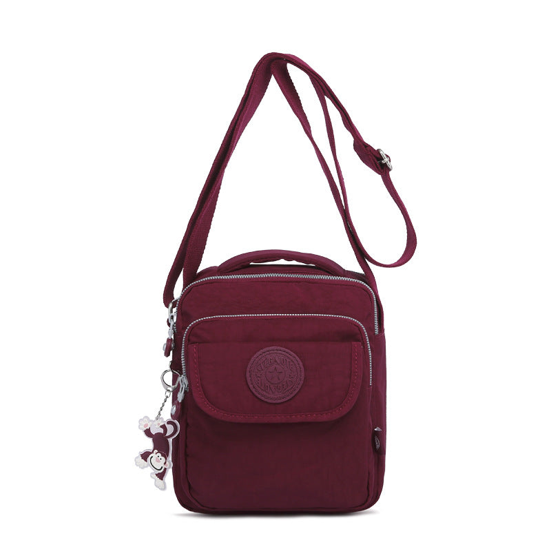 Tigaote Women's One-Shoulder Cross-Body Mini Square Bag, Fashionable and Versatile Nylon, Simple and Water-Repellent