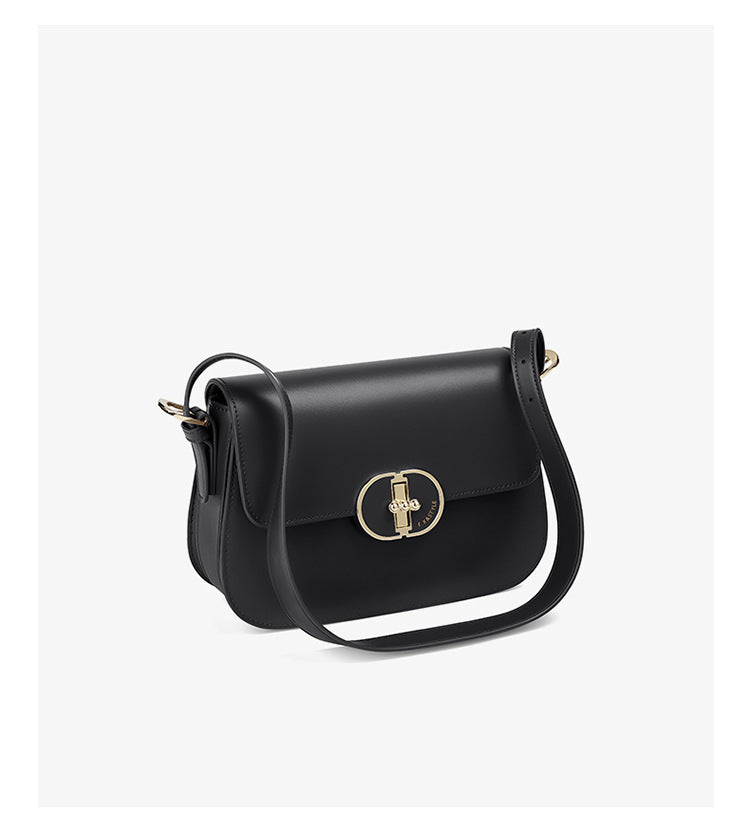 Two-Layer Cowhide Bag for Women 2025 Popular Fashion Small Square Bag Mobile Phone Bag Versatile Women's Shoulder Crossbody Bag