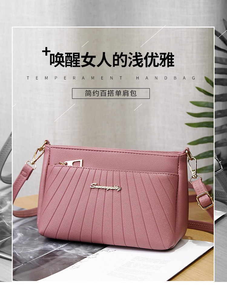 Women's Handbag 2023 New Trendy Versatile Quilted Large-Capacity Stylish Middle-Aged Mom Shoulder Crossbody Bag Trendy Versatile