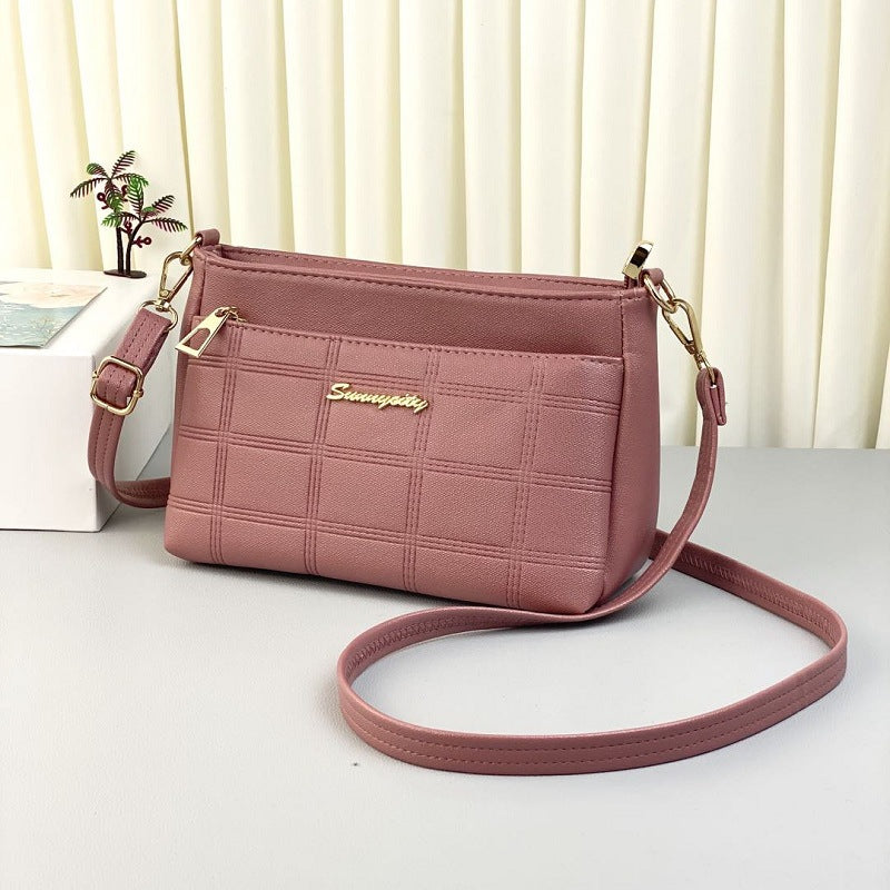 Women's Handbag 2023 New Trendy Versatile Quilted Large-Capacity Stylish Middle-Aged Mom Shoulder Crossbody Bag Trendy Versatile