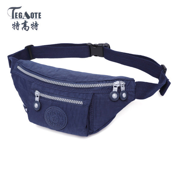 Tigaote Women's One-Shoulder Cross-Body Mini Square Bag, Fashionable and Versatile Nylon, Simple and Water-Repellent