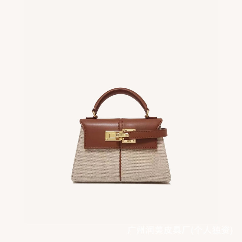 [Cross-border] jwpei ladder bag portable high-end fashion Kelly bag simple shoulder messenger bag leather women's bag