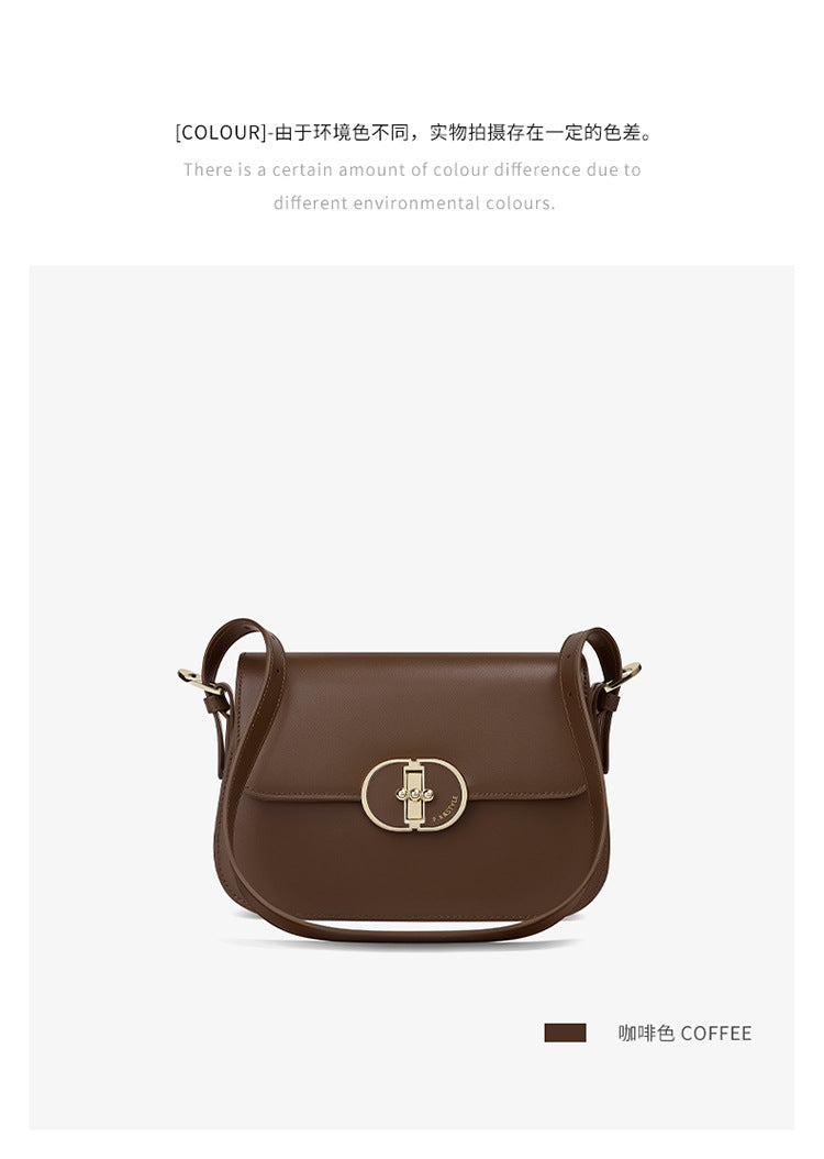 Two-Layer Cowhide Bag for Women 2025 Popular Fashion Small Square Bag Mobile Phone Bag Versatile Women's Shoulder Crossbody Bag