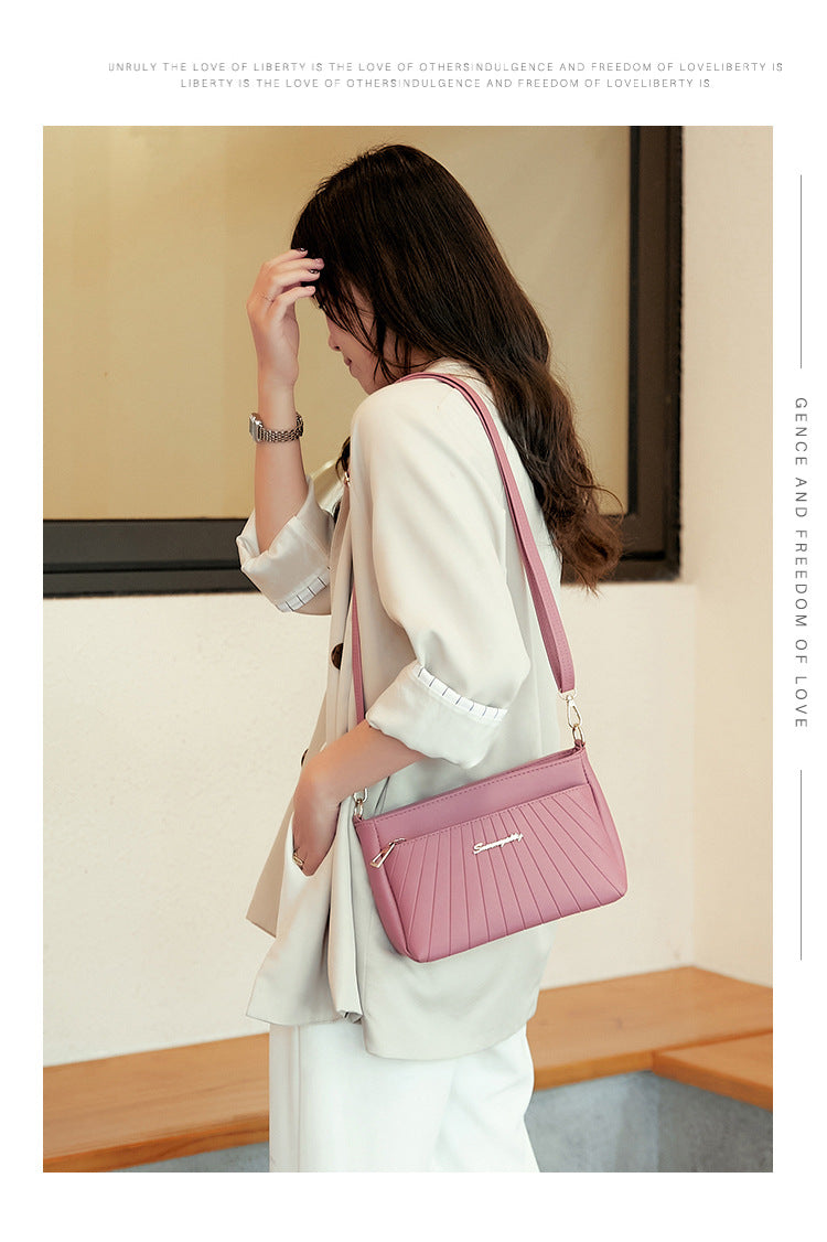 Women's Handbag 2023 New Trendy Versatile Quilted Large-Capacity Stylish Middle-Aged Mom Shoulder Crossbody Bag Trendy Versatile