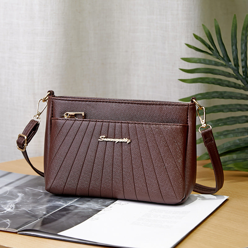 Women's Handbag 2023 New Trendy Versatile Quilted Large-Capacity Stylish Middle-Aged Mom Shoulder Crossbody Bag Trendy Versatile