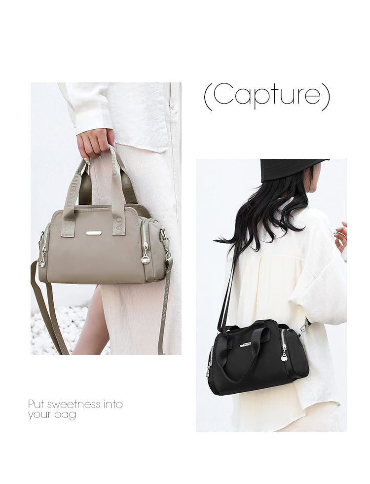 Chibao Women's Bag Fashionable Simple Large Capacity Casual Handbag Trendy All-match Waterproof Nylon Cloth Shoulder Crossbody Bag
