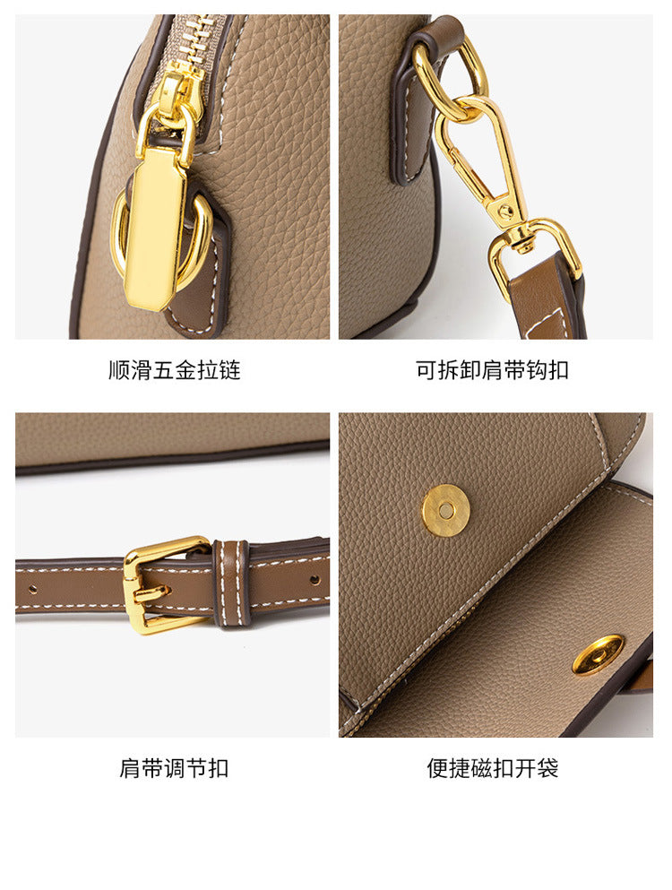 Summer Niche Women's Bag 2026 New High-End Shoulder Bag Fashionable Versatile Women's Crossbody Bag Shell-Shaped Small Square Bag