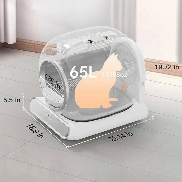 New Automatic Smart Cat Litter Box Automatic Cleaning and Deodorizing Cat Toilet Large Capacity Fully Enclosed Cat Litter Box