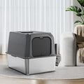 Automatic Self Cleaning Cat Litter Box Large Covered Deodorizing Cat Toilet Quiet Auto Scoop Easy Clean Cat Sandbox Cat Box