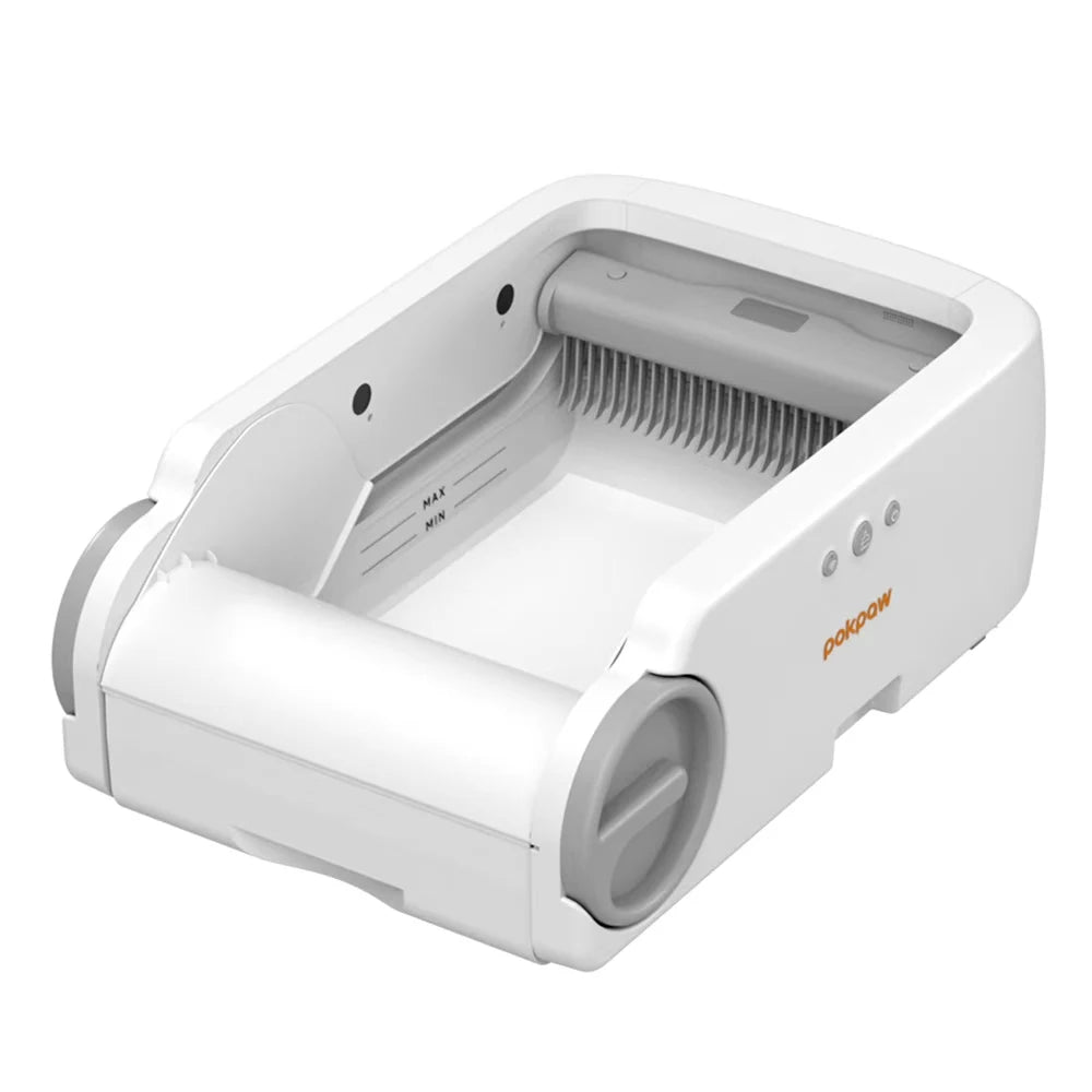 Pokpaw Open Automatic Cat Litter Box Smart Self-Cleaning Remote Control Via App Cat Toilet Litter Tray New Electric Cat Toilet