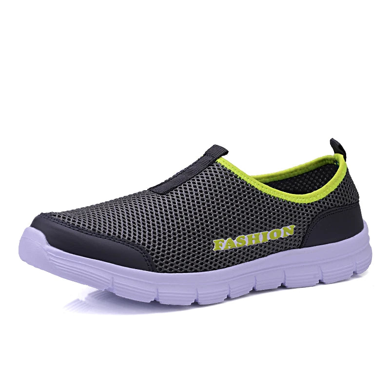 YRZL Lightweight Men Casual Shoes Breathable Slip on Women Men Sneakers Anti-slip Unisex Flats Outdoor Walking Shoes Size 36-47