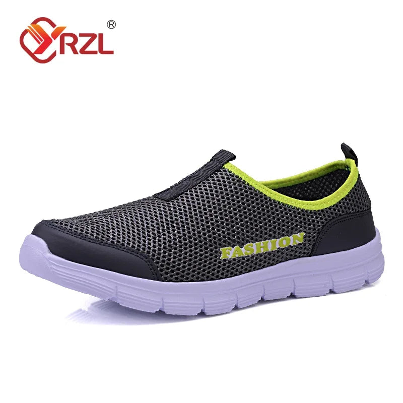 YRZL Lightweight Men Casual Shoes Breathable Slip on Women Men Sneakers Anti-slip Unisex Flats Outdoor Walking Shoes Size 36-47