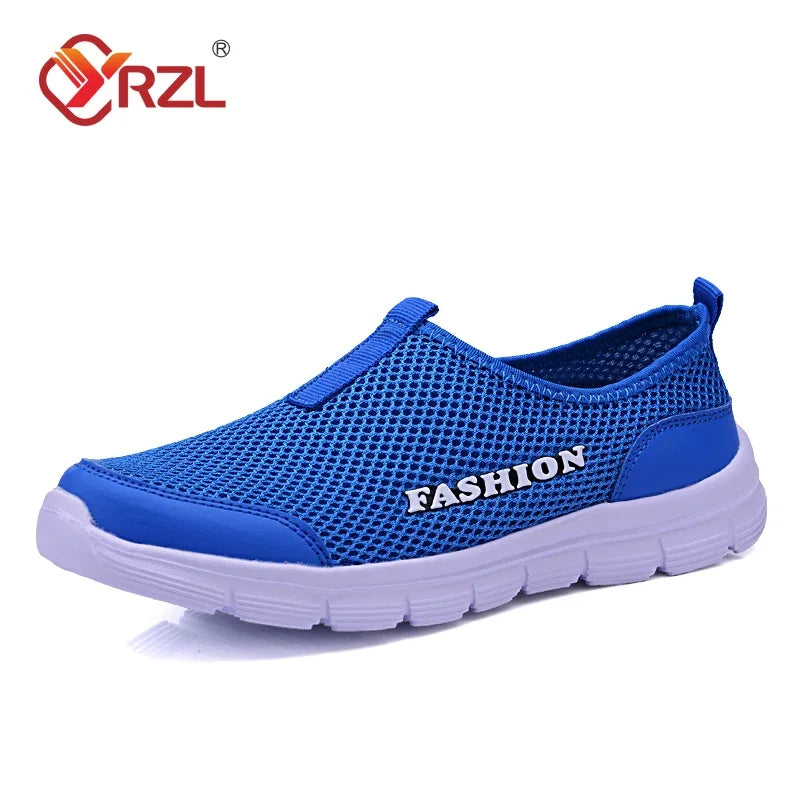 YRZL Lightweight Men Casual Shoes Breathable Slip on Women Men Sneakers Anti-slip Unisex Flats Outdoor Walking Shoes Size 36-47