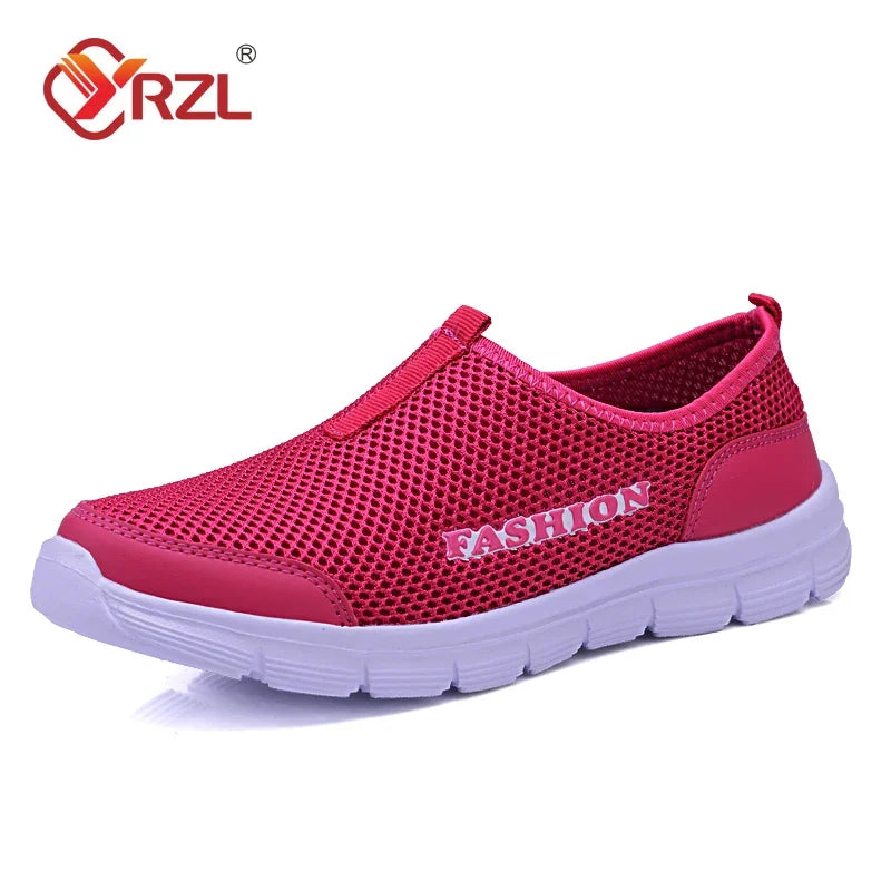 YRZL Lightweight Men Casual Shoes Breathable Slip on Women Men Sneakers Anti-slip Unisex Flats Outdoor Walking Shoes Size 36-47